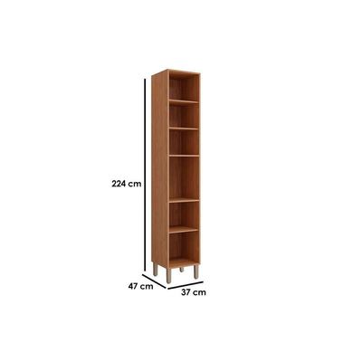 Paneleiro De Cozinha Modulado Esplêndida Com 2 Portas 37cm Freijó Off White