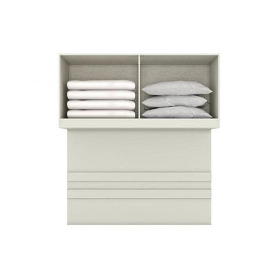 Módulo De Quarto Casal Armário Ponte Aéreo Mc11 Seletto C- 4 Portas Areia-jequitibá - Henn