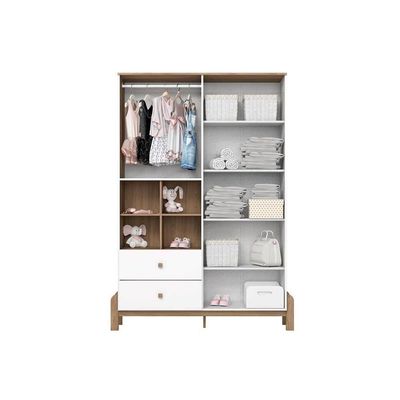 Guarda Roupa 4 Portas Ternura C- E 2 Gavetas Branco-jequitiba - Henn