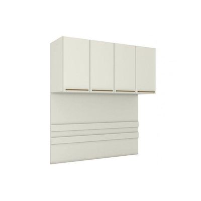 Armário Ponte Modulado Aéreo Casal Mc11 Seletto C- 4 Portas Areia - Henn
