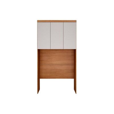 Armário Ponte Modulado Aéreo Solteiro Rizon-linea C- 3 Portas Cumaru-fendi -  Horizonte