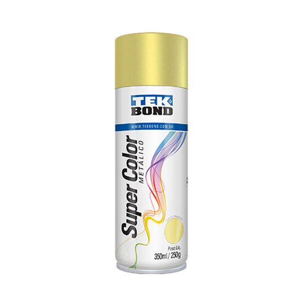Tinta Acrílica Spray Super Color 350ml/250g Dourado Metálico