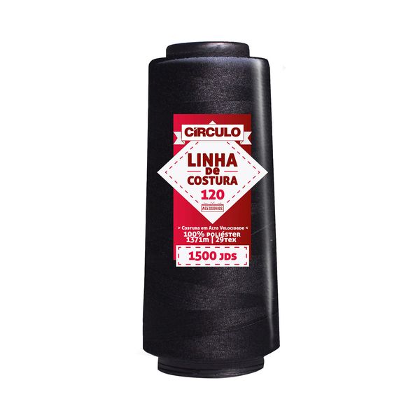 Linha para Costura 1371m 29tex 325 Preto