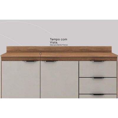 Tampo De Cozinha Modulado Para Balcão Firenze 120cm Avena Touch