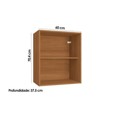 Armário Aéreo Cozinha Modulado Ciela R643 Com 1 Porta 60cm Canela