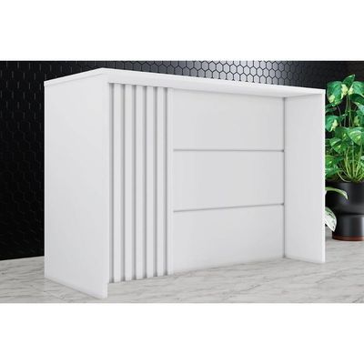 Módulo Cozinha Americana Gourmet Branco2 Aéreos + 1 Balcão + 1 Complemento