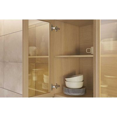 Cozinha Modulada Condessa Paneleiro Condessa Com 4 Portas E 1 Gaveta 70cm Carvalho Cinza
