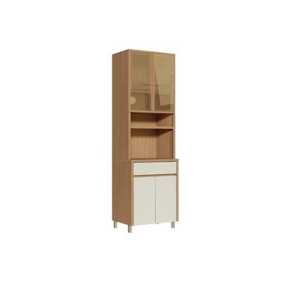 Cozinha Modulada Condessa Paneleiro Condessa Com 4 Portas E 1 Gaveta 70cm Carvalho Cinza