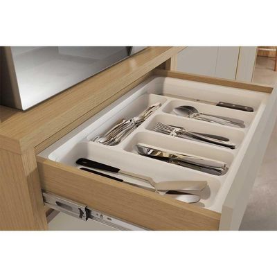 Cozinha Modulada Condessa Paneleiro Condessa Com 4 Portas E 1 Gaveta 70cm Carvalho Cinza