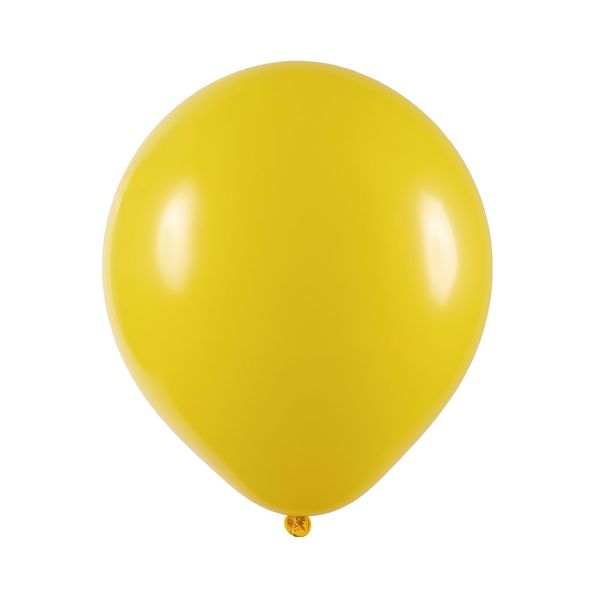 Balão Art Latex Redondo Nº9 com 50 Unidades Amarelo