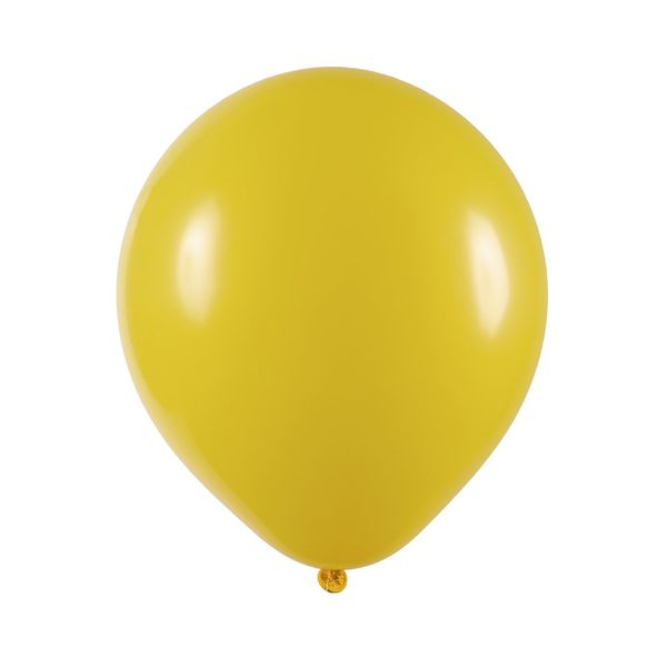 Balão Art Latex Buffet Redondo Nº7 com 50 Unidades Amarelo