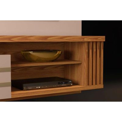 Home P- Tv Até 55 Pol Marin C- 1 Porta E Torre Ripada 160x153cm Bali-cedro - Dj Móveis