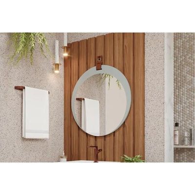 Complemento Multiuso De Banheiro Painel Ripado 80cm Freijo - Mgm