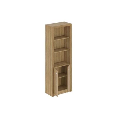 Estante Livreiro Solteiro Me4110 C- 2 Portas E 3 Prateleiras Branco - Tecno Mobili