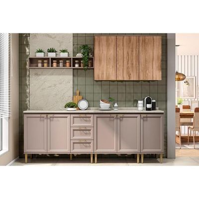 Cozinha Modulada Malta Balcão Com Tampo Malta 2628 Com 1 Porta 40cm Duna-carraro