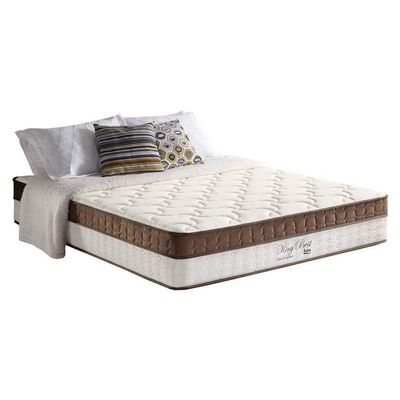 Colchão Queen Molas Superlastic King Best Euro Pillow Brown (158x198x33) - D Angelis Anjos
