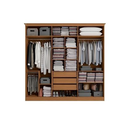 Guarda Roupa 6 Portas E 3 Gavetas R583 Canela-azul - Kappesberg