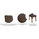 Kit 2 Cadeiras De Cozinha Taís 2 Un Nature Suede Joli Chocolate Cimol