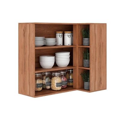 Armário Aéreo Cozinha Modulado Bella 2604 Canto Reto Com 2 Portas 94cm Branco