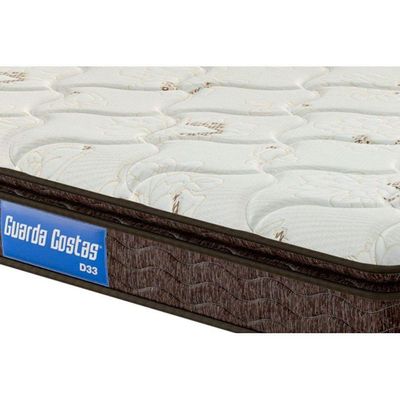 Colchão Viúva Espuma D33 Guarda Costas Pillow Top Brown (128x188x24) - Probel