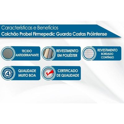 Colchão King Anatômico D33 - Firmepedic Guarda Costas Próintense Brown (193x203x18) - Probel
