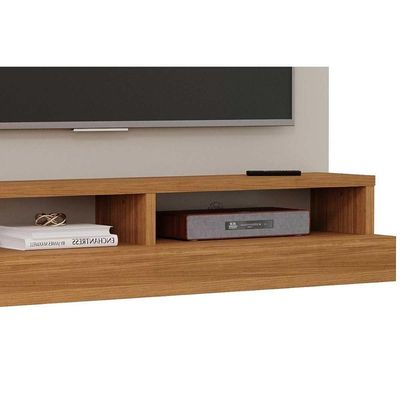 Painel Quarto P- Tv Até 50 Pol Valência Plus C- Prateleira E Nichos 160x135cm Off White-nature - Permóbili