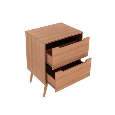 Gabinete De Banheiro C- Pés Bn3639 S- Cuba 2 Gavetas 60cm Cor Preto - Tecno Mobili