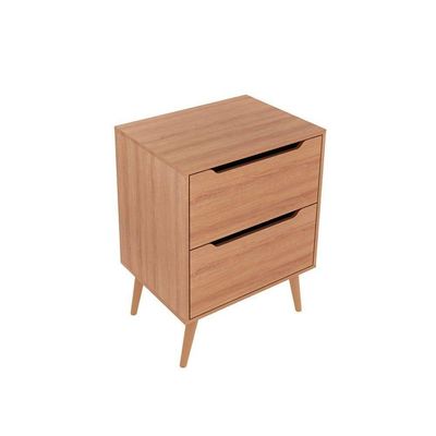 Gabinete De Banheiro C- Pés Bn3639 S- Cuba 2 Gavetas 60cm Cor Preto - Tecno Mobili