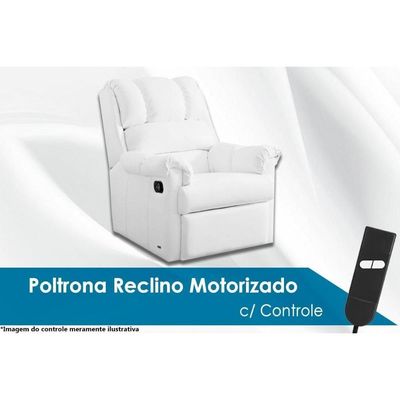 Poltrona Reclinável Motorizada P- Sala Vermont Classic Zero Wall Courano Preto - Probel