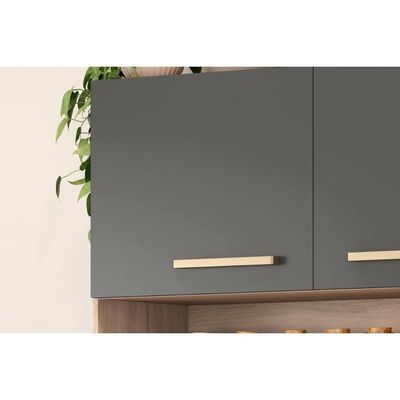 Kit De Cozinha Compacta álamo C- 6 Portas E 1 Gaveta 160cm Amendola-branco - Demóbile