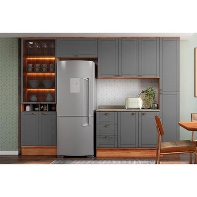 Armário De Geladeira Para Cozinha Bella 2603 Com 1 Porta Basculante 80cm Branco