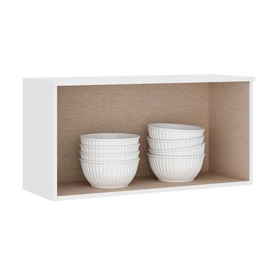 Armário De Geladeira Para Cozinha Bella 2603 Com 1 Porta Basculante 80cm Branco