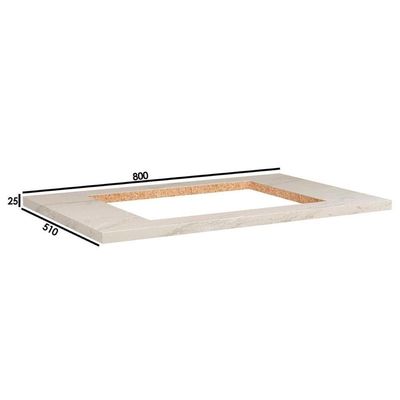 Tampo De Cozinha Modulado Para Balcão Cooktop 2651 80cm Petra