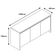 Balcao Buffet 50523 03 Portas 160cm Cedro Branco Dcasa