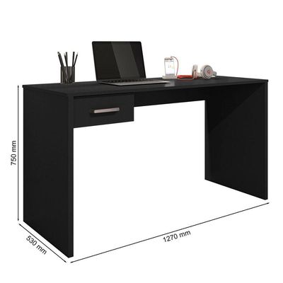 Mesa Para Computador Com 1 Gaveta Gávea Preto