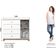 Cômoda 4 Gavetas E Porta Com Vidro Aconchego Branco Jequitibá Hp