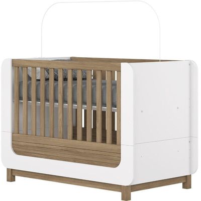 Berço Mini Cama 2 Em 1 Aconchego Branco Jequitibá Hp