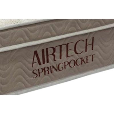 Cama Box Casal: Colchão Molas Superpocket Ensacadas Ortobom Fort Airtech + Base Crc Suede White (138x188)