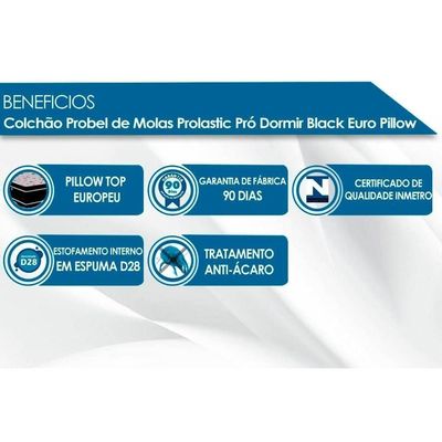 Cama Box Baú King: Colchão Molas Masterpocket Ensacadas Probel Prolastic Prodormir Sleep + Base Crc Suede Gray (193x203)