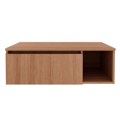 Conjunto De Banheiro Balcão Suspenso Bn3601 S- Cuba 80cm E Armário C- Espelho Bn3608 Branco - Tecno Mobili