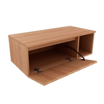 Conjunto De Banheiro Balcão Suspenso Bn3601 S- Cuba 80cm E Armário C- Espelho Bn3608 Branco - Tecno Mobili