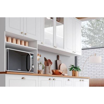 Cozinha Modulada Americana 7 Peças 2 Aéreos + 2 Balcões + 1 Paneleiro + 2 Complementos C5p46 Branco2 Aéreos + 1 Balcão + 1 Complemento