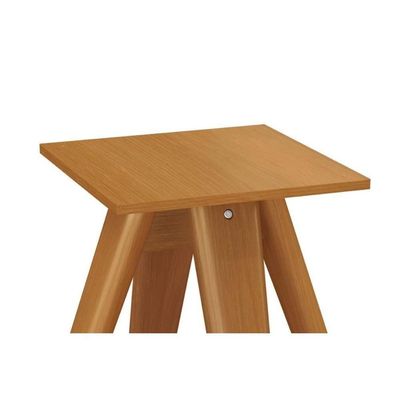 Mesa Para Cozinha Duna Madeira Maciça Com Tampo Madeirado Com Vidro 135x105cm Carvalho Off White Kappesberg