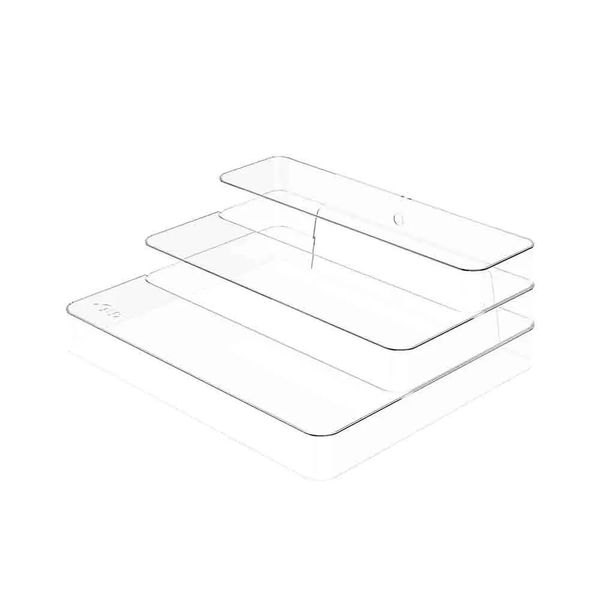 Organizador Martiplast Clear Cristal 25x29x10,3cm Multinível Incolor