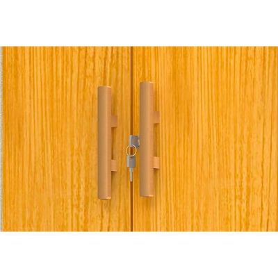 Armário Multiuso Casal Iris C- 2 Portas C- Chave Nature-off White - Acp