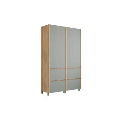 Multiuso Lavanderia Rainha C- 4 Portas E 4 Gavetas 140cm Nature-verde - Nesher