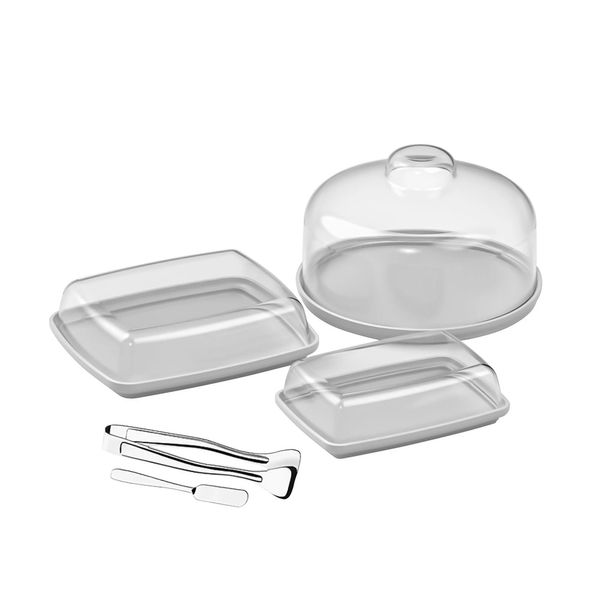 Kit Café da Manhã Brinox Cozy Cinza Frio 5 Peças Kit Café da Manhã Brinox Cozy Cinza Frio 5 Peças