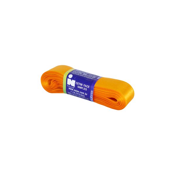 Fita de Cetim Nº05 22mm Peça com 10m Laranja Cerâmica