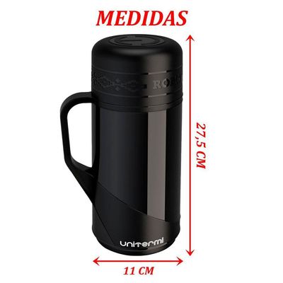 Kit 2 Garrafa Térmica Mesa Roma Tradição 1l Café Com Leite
