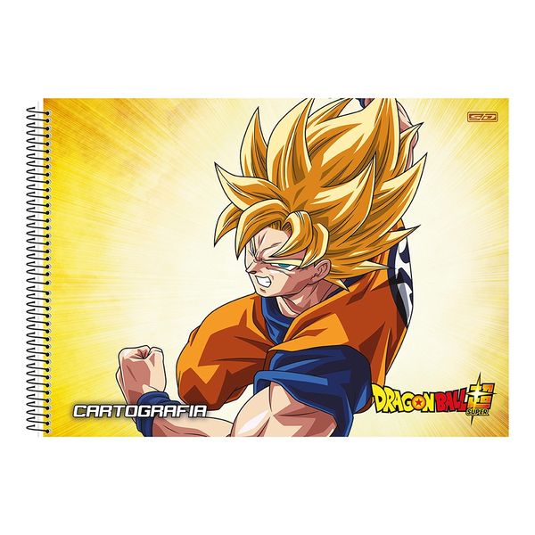 Caderno Cartografia São Domingos Espiral Capa Dura Dragon Ball 60 Folhas - Item Sortido
